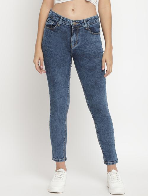 acid washed denim jeans - 17549065 - Standard Image - 1