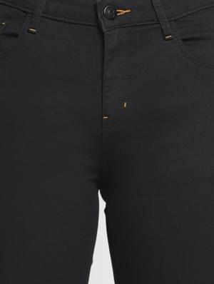 high rise solid jeans - 17549067 - Standard Image - 5