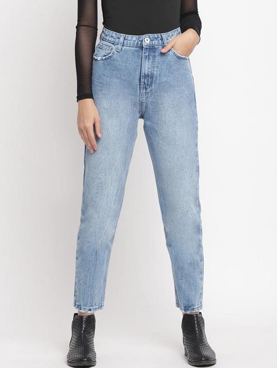 stone washed denim jeans - 17549071 - Zoom Image - 1