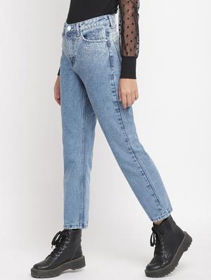 high rise stone washed jeans - 17549073 - Standard Image - 2