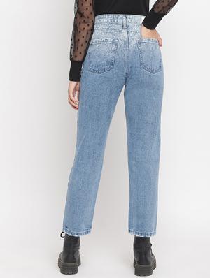 high rise stone washed jeans - 17549073 - Standard Image - 3