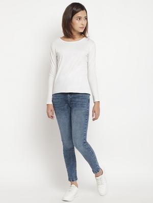high rise stone washed jeans - 17549075 - Standard Image - 4