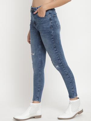 high rise stone washed jeans - 17549076 - Standard Image - 2