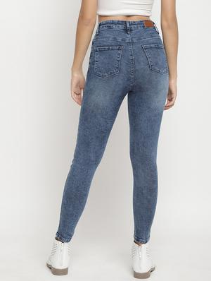 high rise stone washed jeans - 17549076 - Standard Image - 3