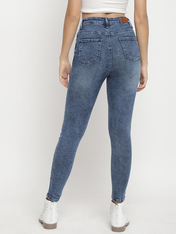 high rise stone washed jeans - 17549076 - Zoom Image - 3