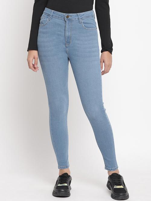 high rise denim jeans - 17549077 - Very Small Image - 1