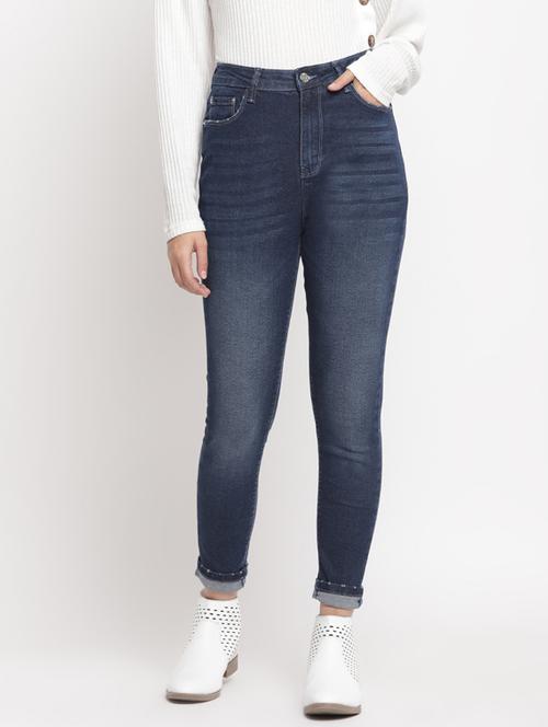 stone washed denim jeans - 17549078 - Standard Image - 1