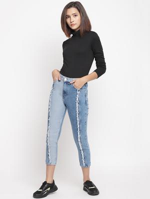 frayed detail denim jeans - 17549083 - Standard Image - 4