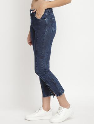 vent hem denim jeans - 17549086 - Standard Image - 2
