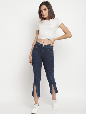 vent hem denim jeans - 17549086 - Standard Image - 4
