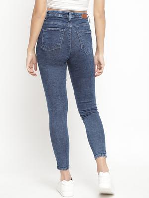 high rise denim jeans - 17549087 - Standard Image - 3