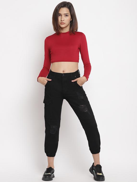 mid rise jogger jeans - 17549089 - Zoom Image - 4