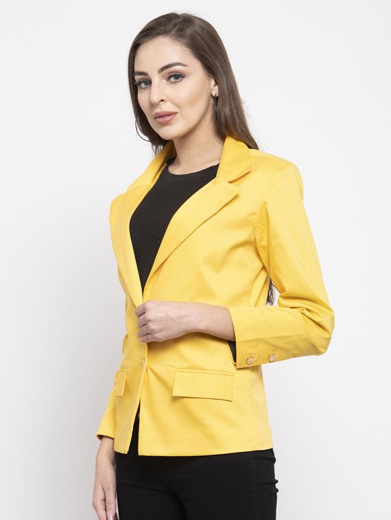 lapel neck casual blazer - 17549103 - Zoom Image - 2