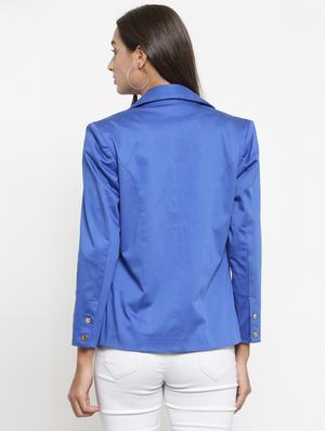 lapel neck casual blazer - 17549104 - Standard Image - 3