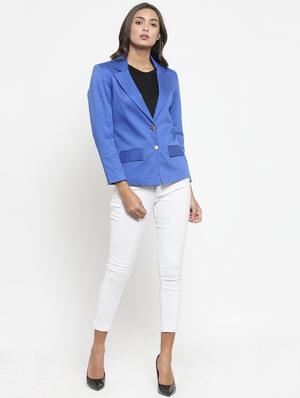 lapel neck casual blazer - 17549104 - Standard Image - 4