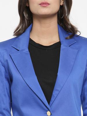lapel neck casual blazer - 17549104 - Standard Image - 5