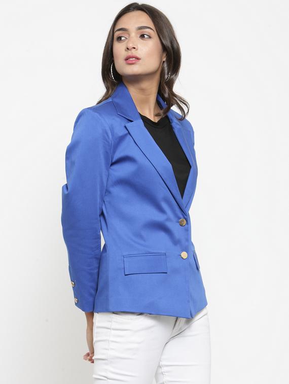 lapel neck casual blazer - 17549104 - Zoom Image - 2