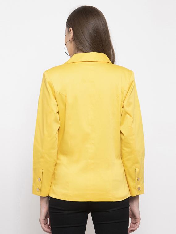 lapel neck casual blazer - 17549106 - Zoom Image - 3