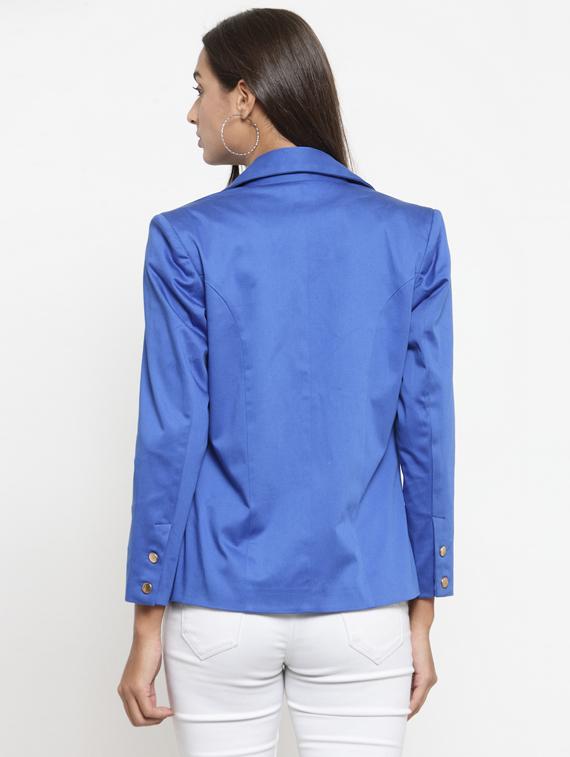 lapel neck casual blazer - 17549107 - Zoom Image - 3