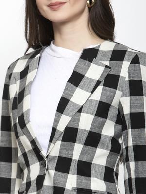 lapel neck casual blazer - 17549108 - Standard Image - 5