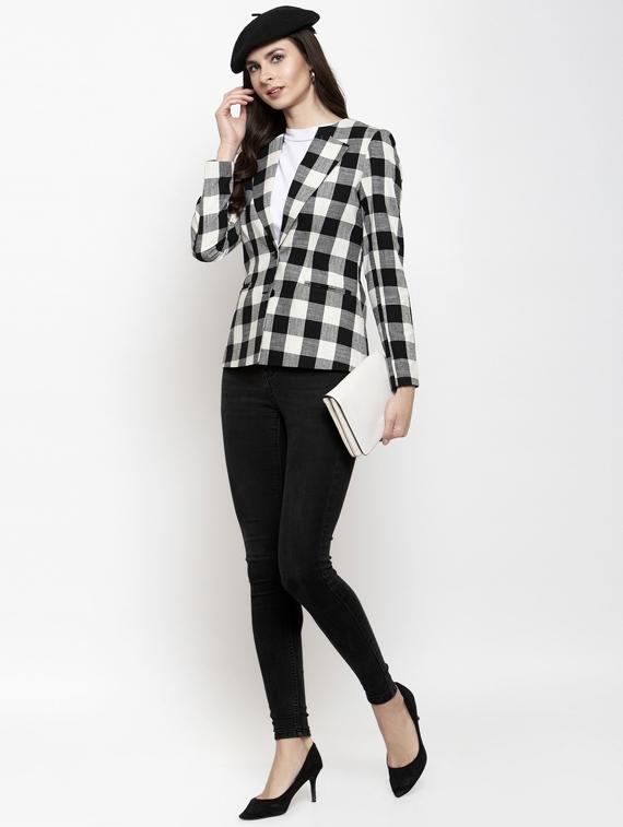 lapel neck casual blazer - 17549108 - Zoom Image - 4