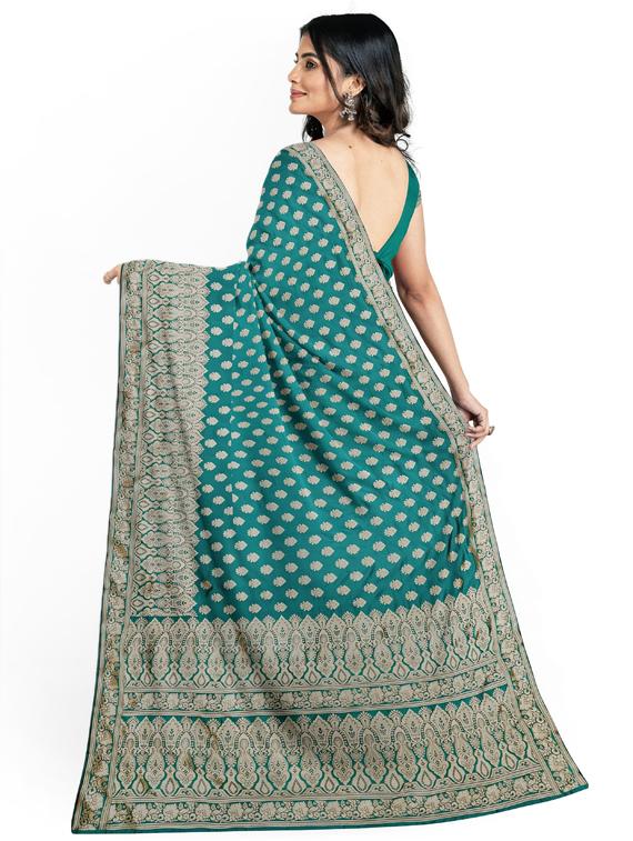 self design woven saree with blouse - 17549138 - Zoom Image - 2