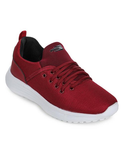 maroon lace up sport shoe - 17549188 - Standard Image - 1