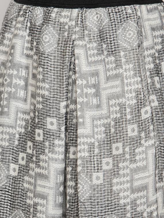 high rise printed a-line skirt - 17549355 - Zoom Image - 5