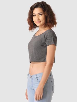 round neck crop top - 17549383 - Standard Image - 3