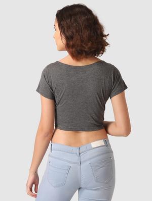 round neck crop top - 17549383 - Standard Image - 4
