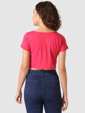 round neck crop top - 17549384 - Standard Image - 4