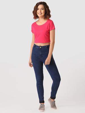 round neck crop top - 17549384 - Standard Image - 5
