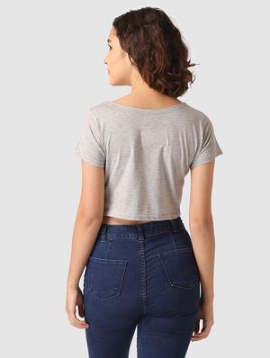 round neck crop top - 17549385 - Standard Image - 4