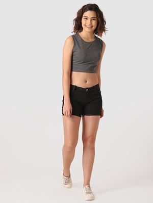 round neck crop top - 17549403 - Standard Image - 5