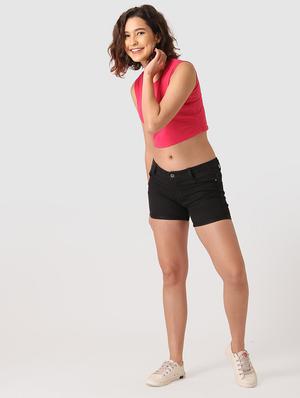 round neck crop top - 17549404 - Standard Image - 5