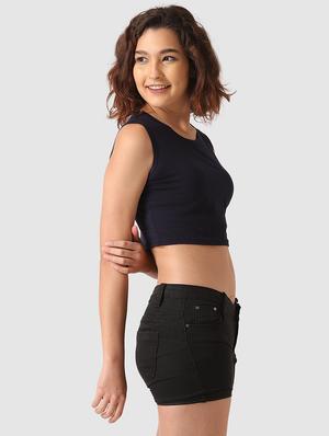round neck crop top - 17549407 - Standard Image - 3