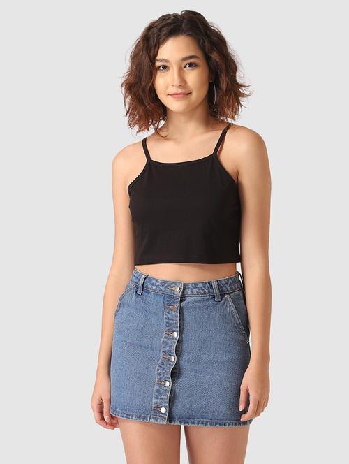 cami neck crop top - 17549409 - Standard Image - 1