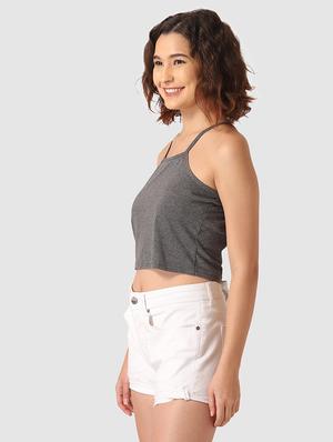 cami neck crop top - 17549410 - Standard Image - 3