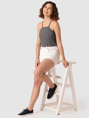 cami neck crop top - 17549410 - Standard Image - 5