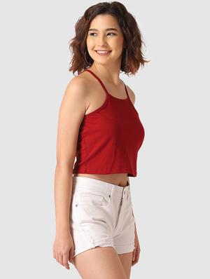 cami neck crop top - 17549413 - Standard Image - 2