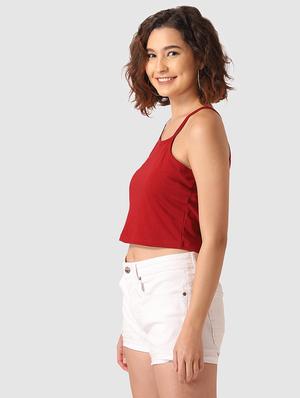 cami neck crop top - 17549413 - Standard Image - 3