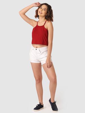 cami neck crop top - 17549413 - Standard Image - 5