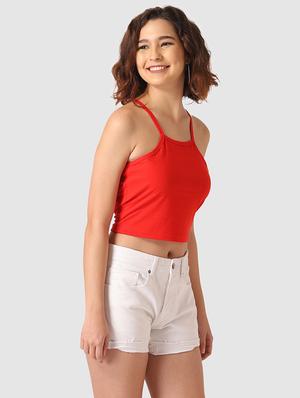 cami neck crop top - 17549415 - Standard Image - 3