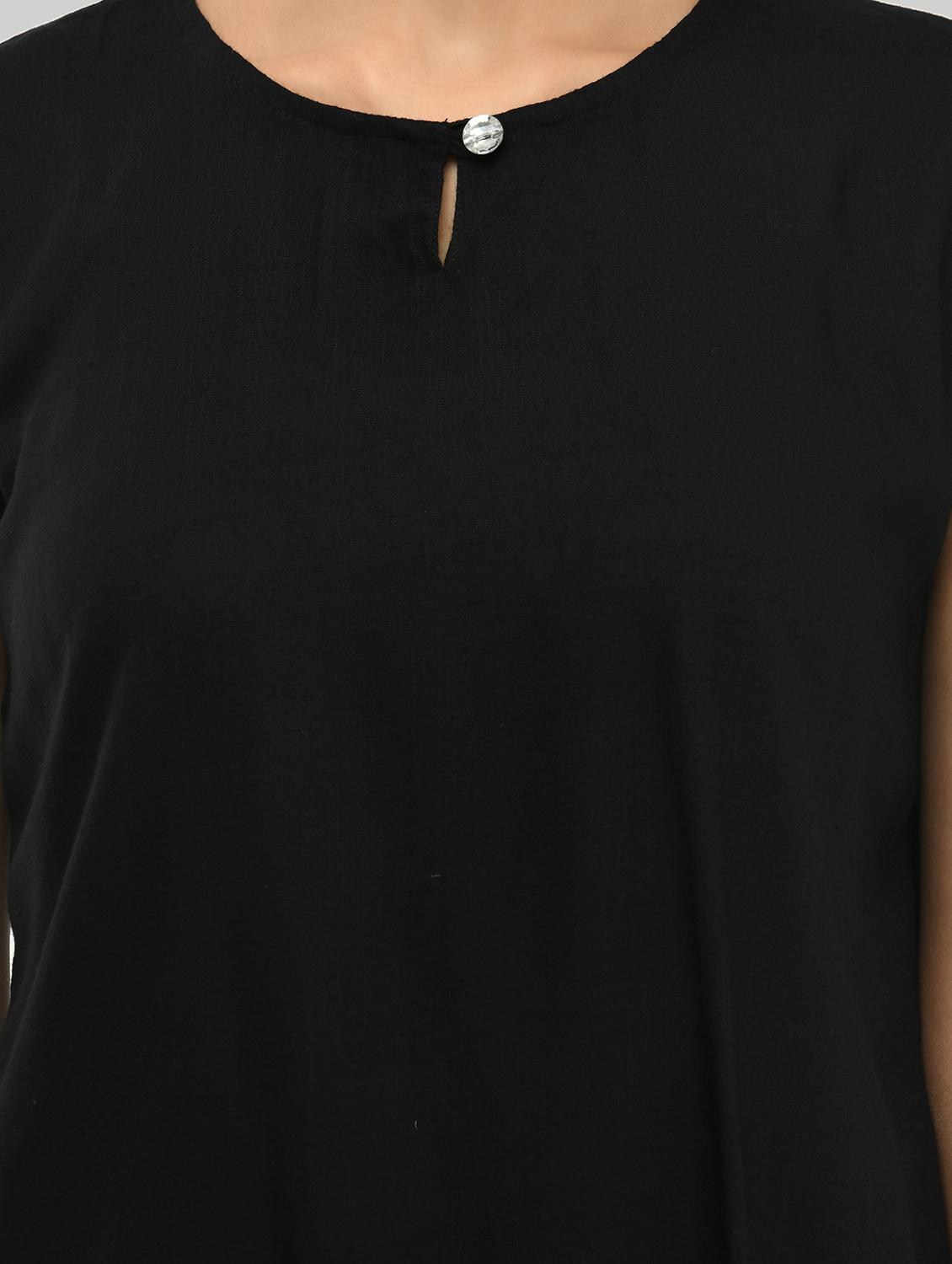 key hole neck solid top - 17549426 - Zoom Image - 5