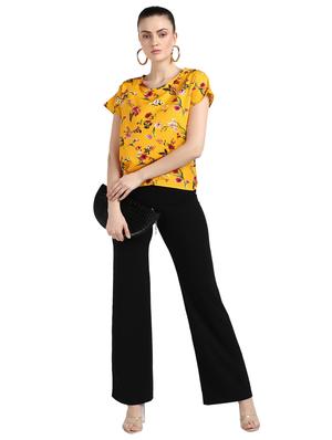 round neck floral top - 17549431 - Standard Image - 4