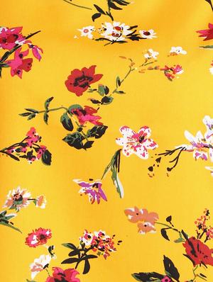 round neck floral top - 17549431 - Standard Image - 5