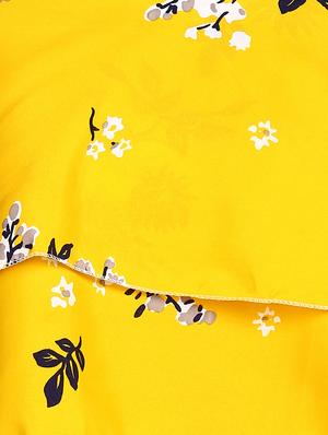floral ruffled crop top - 17549433 - Standard Image - 5