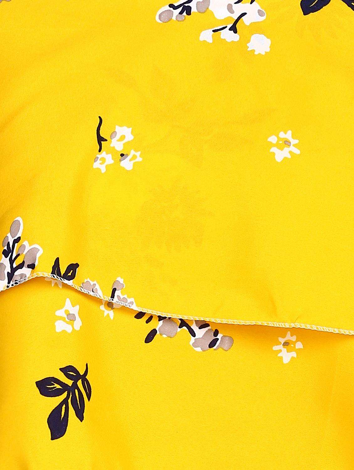 floral ruffled crop top - 17549433 - Zoom Image - 5