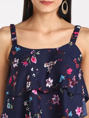 cami neck floral crop top - 17549439 - Standard Image - 5