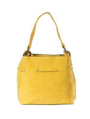 yellow cotton polyester blend regular handbag - 17549470 - Standard Image - 2